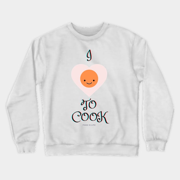 Cooking with Passion Crewneck Sweatshirt by aquaticrain